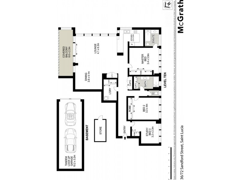 36/72 Sandford Street, St Lucia QLD 4067 Floorplan
