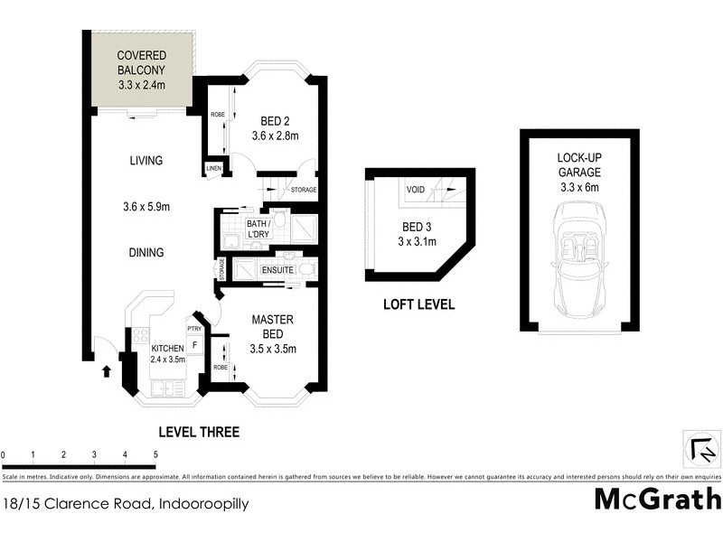 18/15 Clarence Road, Indooroopilly QLD 4068 Floorplan