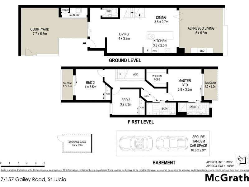 7/157 Gailey Road, St Lucia QLD 4067 Floorplan