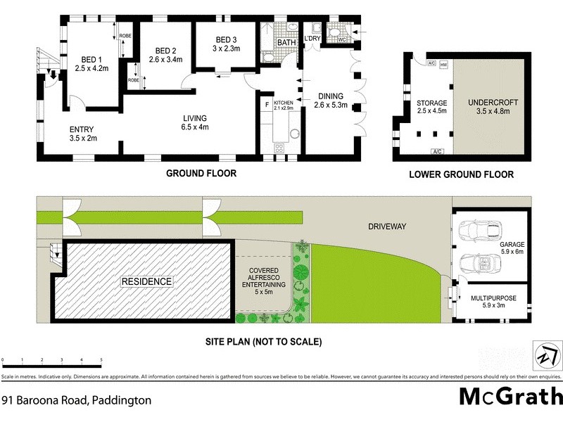 91 Baroona Road, Paddington QLD 4064 Floorplan