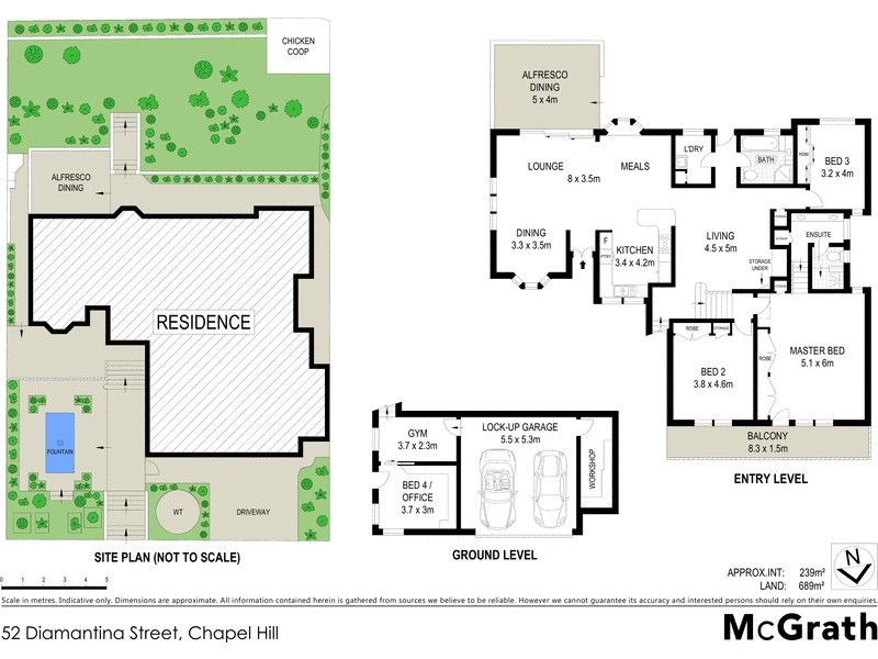 52 Diamantina Street, Chapel Hill QLD 4069 Floorplan