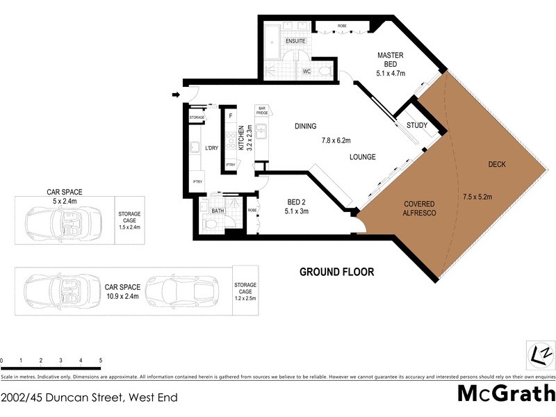 2002/45 Duncan Street, West End QLD 4101 Floorplan