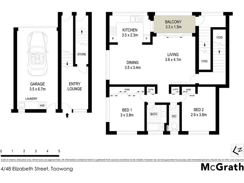 4/48 Elizabeth Street, Toowong QLD 4066 Floorplan