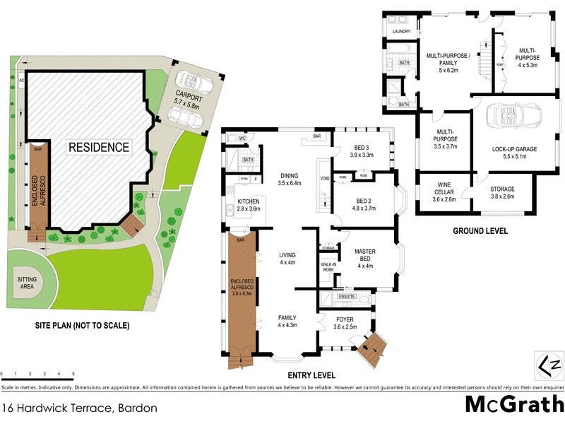 16 Hardwick Terrace, Bardon QLD 4065 Floorplan