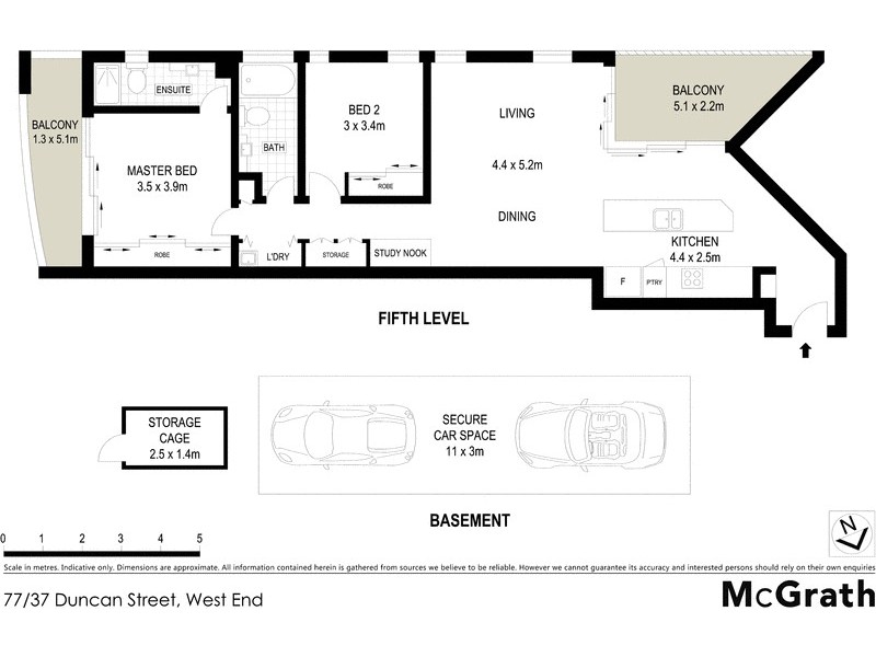 77/37 Duncan Street, West End QLD 4101 Floorplan