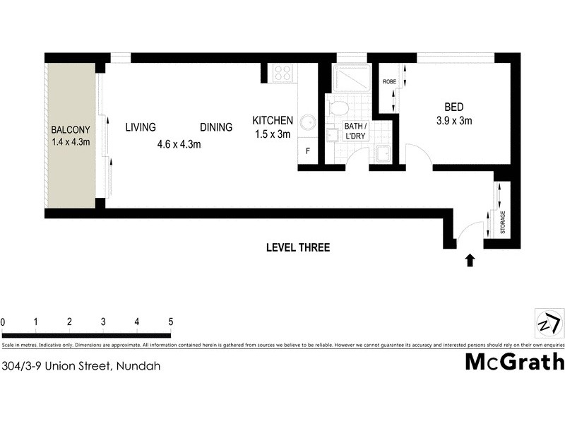 304/3-9 Union Street, Nundah QLD 4012 Floorplan