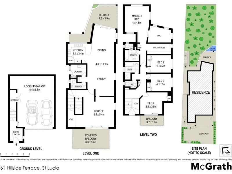 61 Hillside Terrace, St Lucia QLD 4067 Floorplan