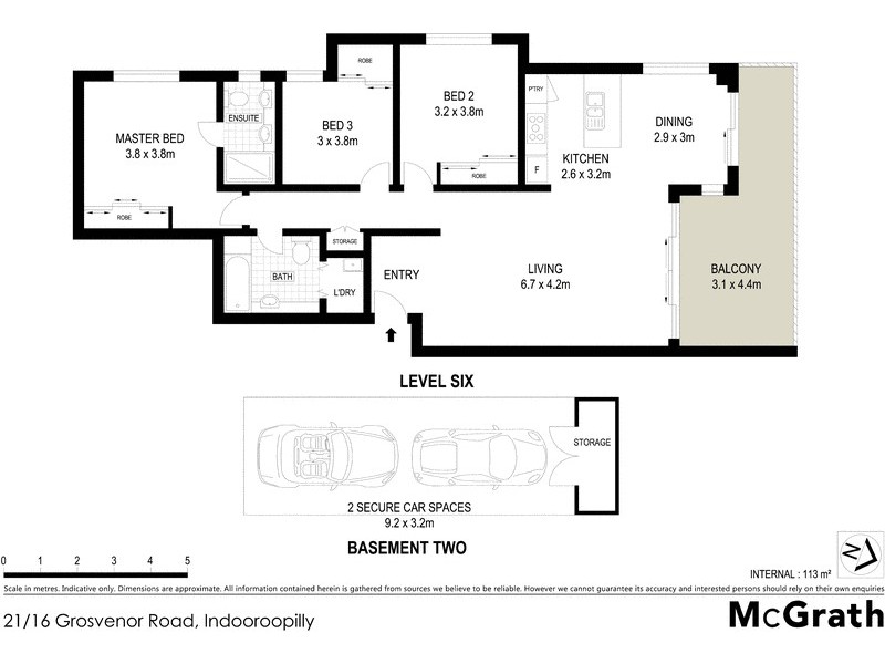 21/16 Grosvenor Road, Indooroopilly QLD 4068 Floorplan