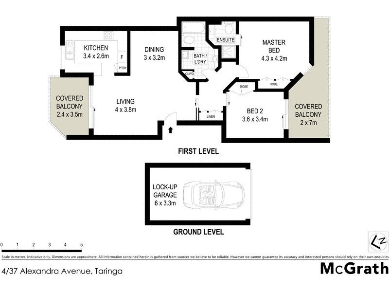 4/37 Alexandra Avenue, Taringa QLD 4068 Floorplan