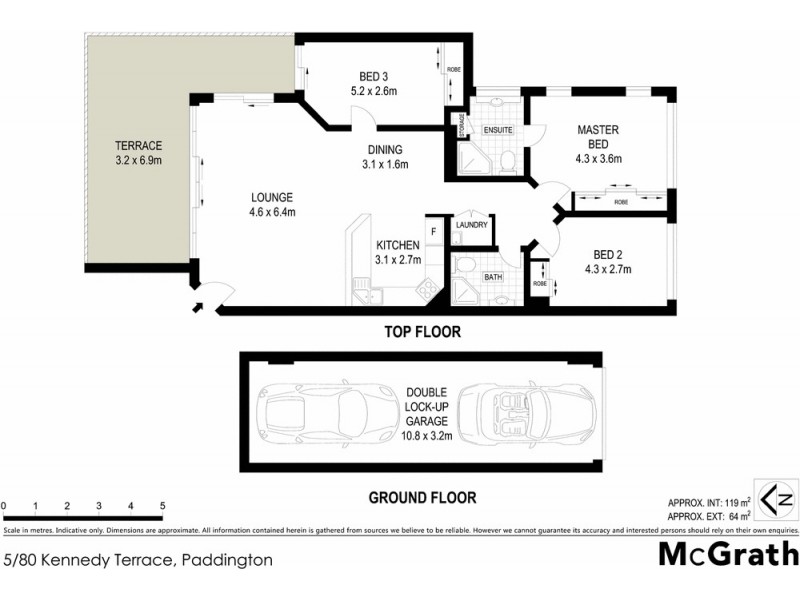 5/80 Kennedy Terrace, Paddington QLD 4064 Floorplan