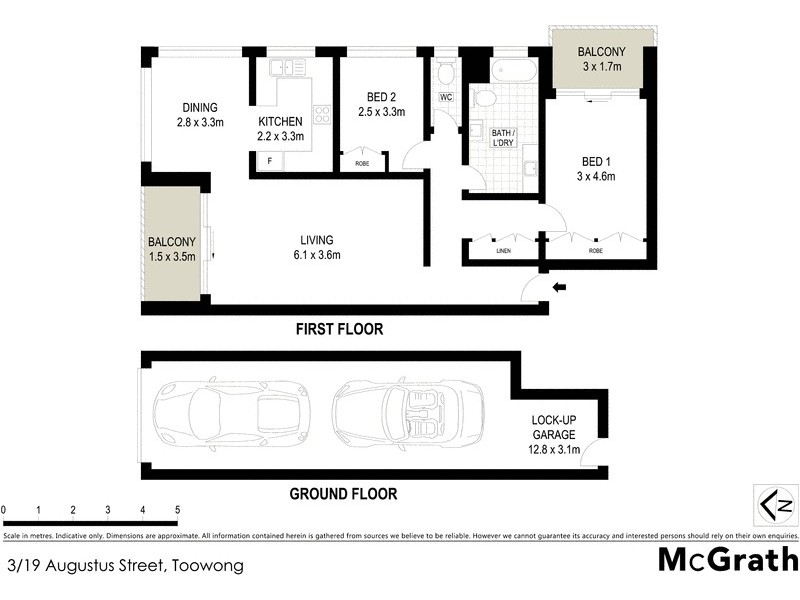 3/19 Augustus Street, Toowong QLD 4066 Floorplan