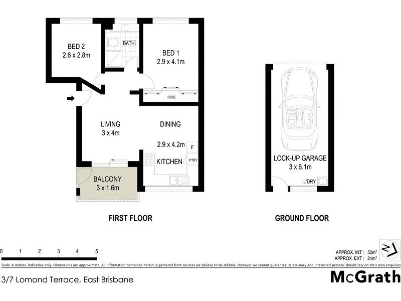 3/7 Lomond Terrace, East Brisbane QLD 4169 Floorplan