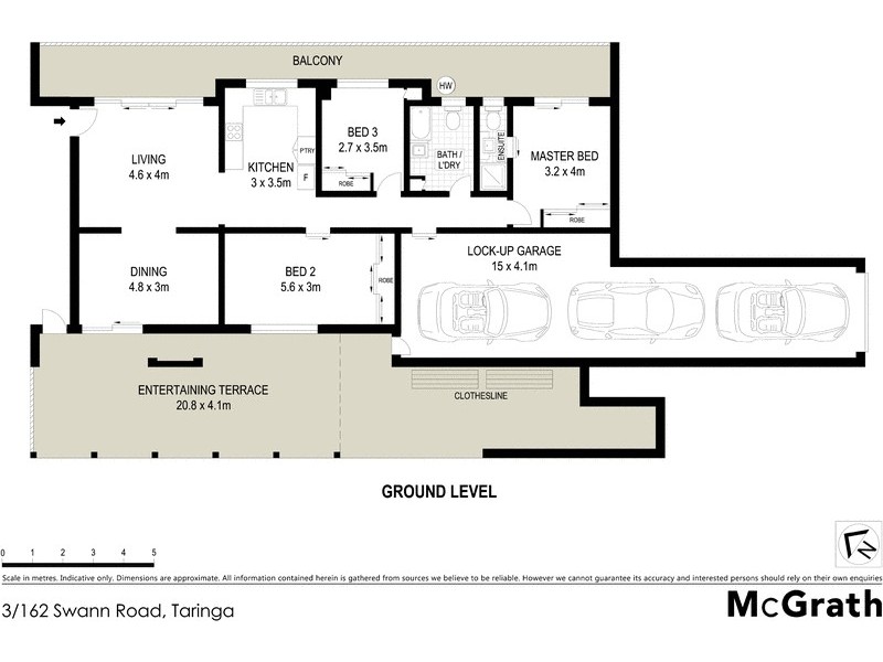 3/162 Swann Road, Taringa QLD 4068 Floorplan