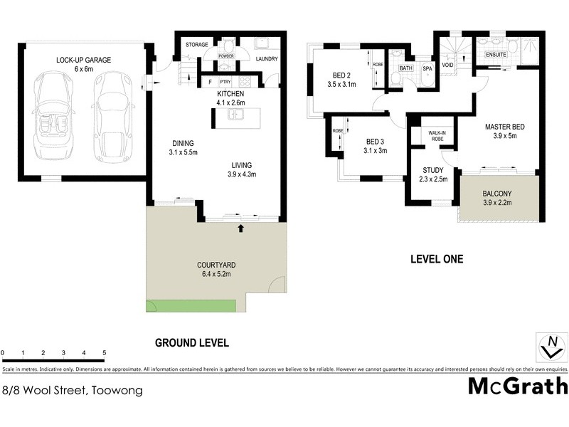 8/8 Wool Street, Toowong QLD 4066 Floorplan