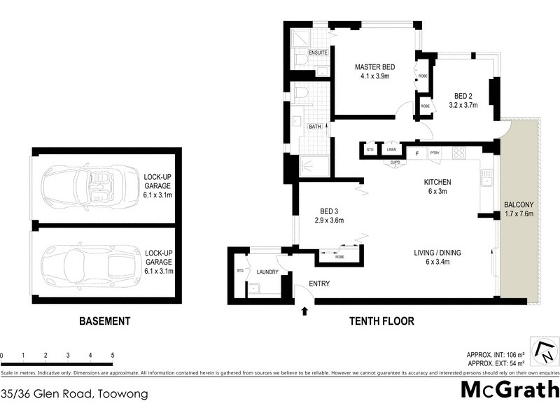 35/36 Glen Road, Toowong QLD 4066 Floorplan