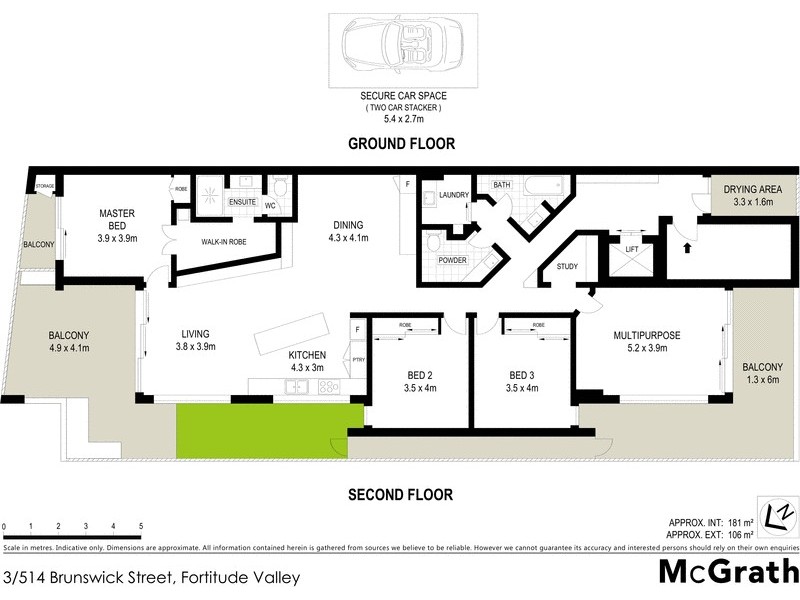 3/514 Brunswick Street, Fortitude Valley QLD 4006 Floorplan