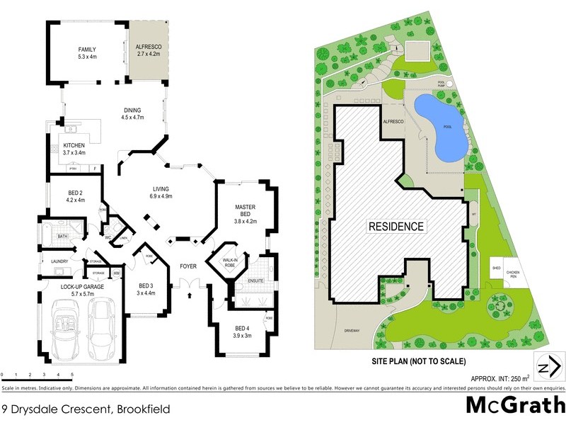 9 Drysdale Crescent, Brookfield QLD 4069 Floorplan