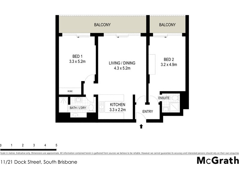 11/21 Dock Street, South Brisbane QLD 4101 Floorplan