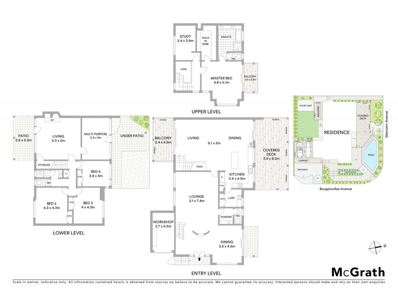 51 Glencairn Avenue, Indooroopilly QLD 4068 Floorplan
