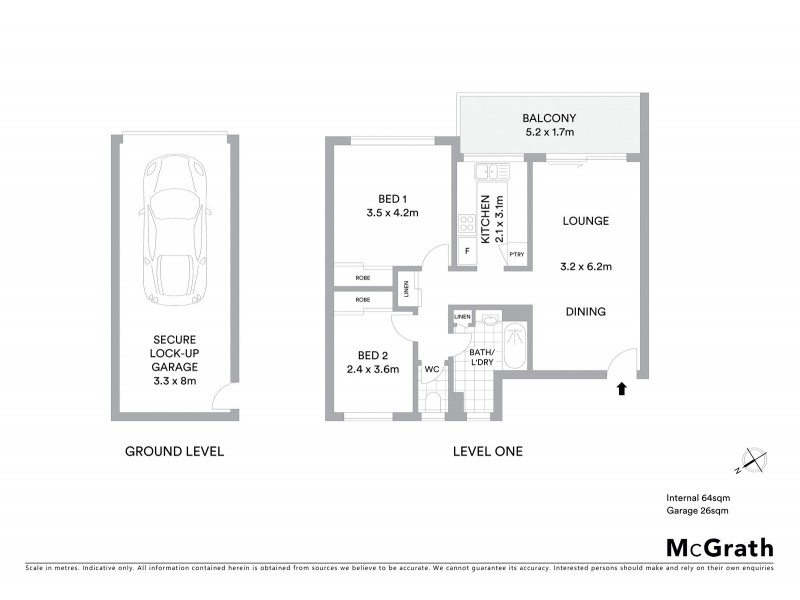 3/6 Grimes Street, Auchenflower QLD 4066 Floorplan