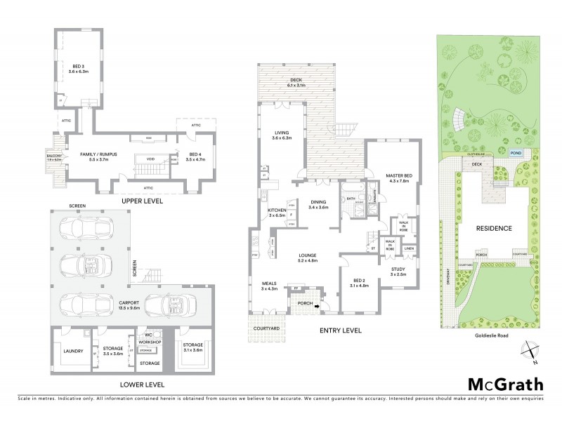 23 Goldieslie Road, Indooroopilly QLD 4068 Floorplan