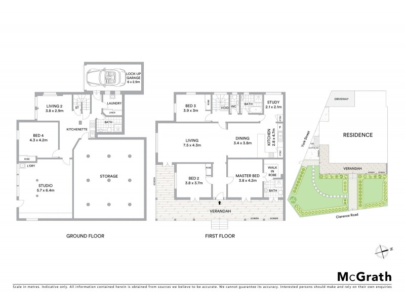 63 Clarence Road, Indooroopilly QLD 4068 Floorplan