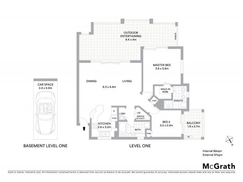 6/64 Lambert Street, Kangaroo Point QLD 4169 Floorplan