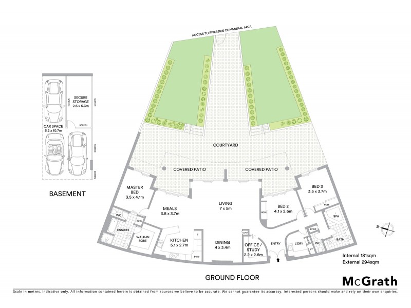 105/1 Gray Street, New Farm QLD 4005 Floorplan
