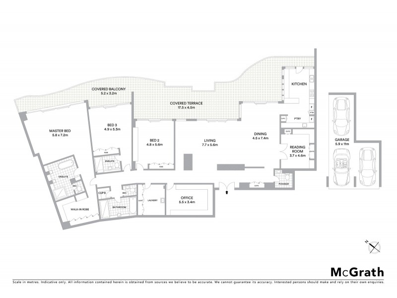 1 Gray Street, New Farm QLD 4005 Floorplan