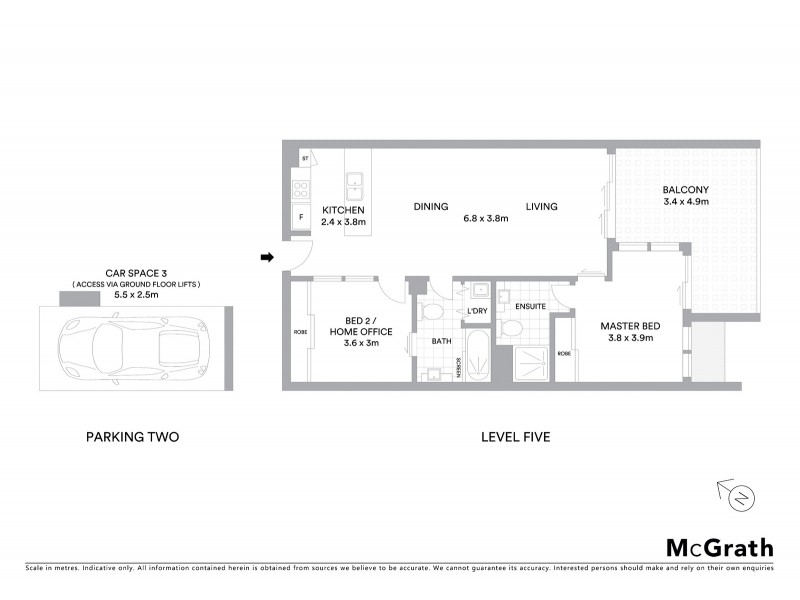 53/30 Macrossan Street, Brisbane QLD 4000 Floorplan