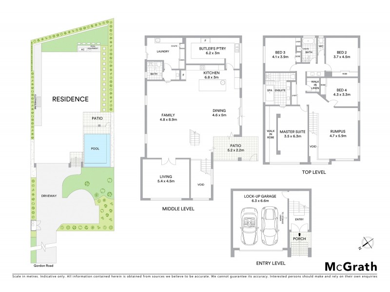 46 Gordon Road, Bardon QLD 4065 Floorplan