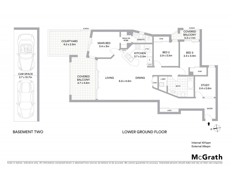 3/11 Grosvenor Road, Indooroopilly QLD 4068 Floorplan