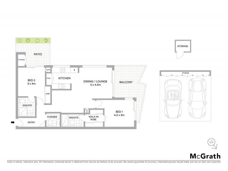 2/16 Seven Oaks Street, Taringa QLD 4068 Floorplan