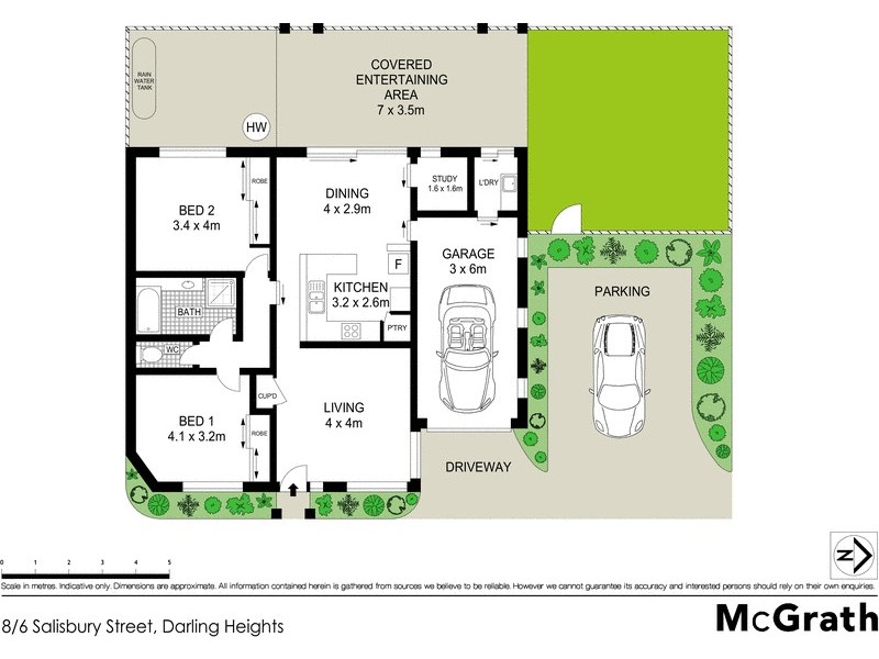 8/6 Salisbury Street, Darling Heights QLD 4350 Floorplan