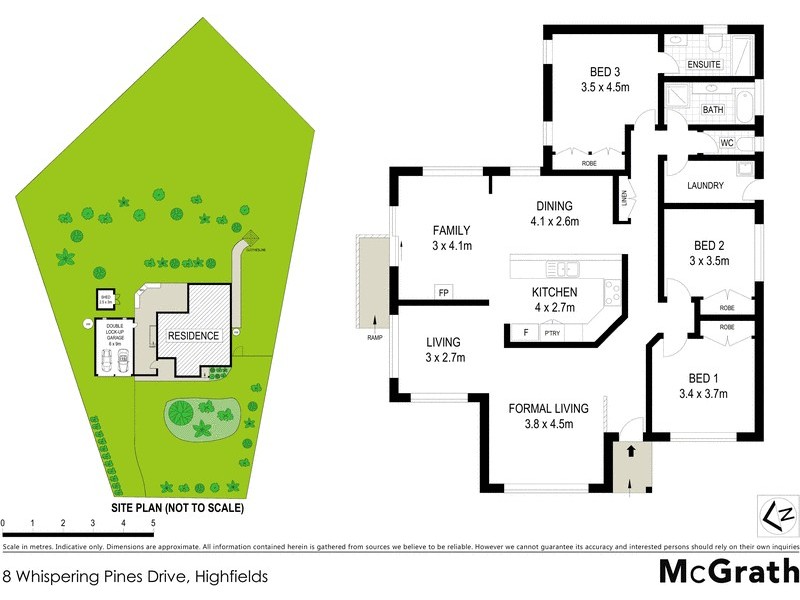 8 Whispering Pines Drive, Highfields QLD 4352 Floorplan