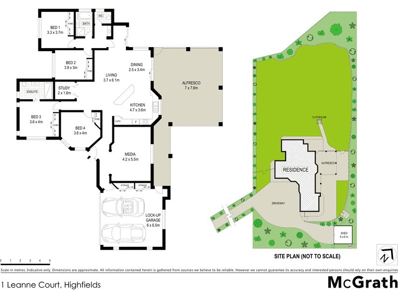1 Leanne Court, Highfields QLD 4352 Floorplan