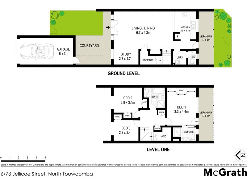 6/73 Jellicoe Street, North Toowoomba QLD 4350 Floorplan