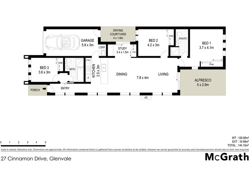 27 Cinnamon Drive, Glenvale QLD 4350 Floorplan