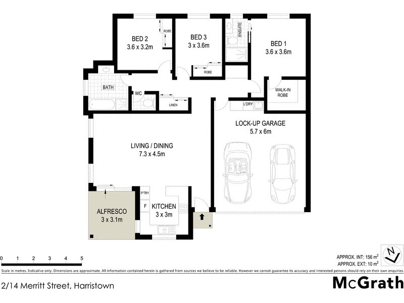 1/14A Merritt Street, Harristown QLD 4350 Floorplan