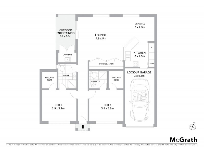 1/105 South Street, Rangeville QLD 4350 Floorplan