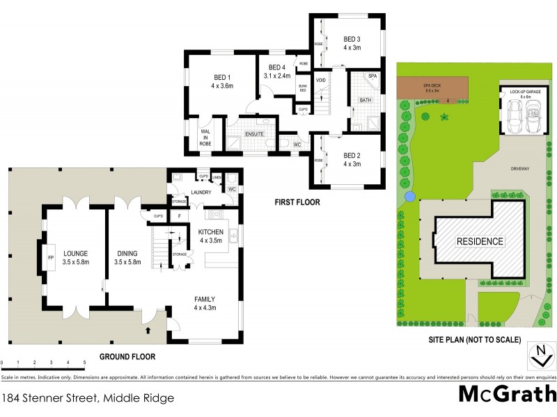 184 Stenner Street, Middle Ridge QLD 4350 Floorplan