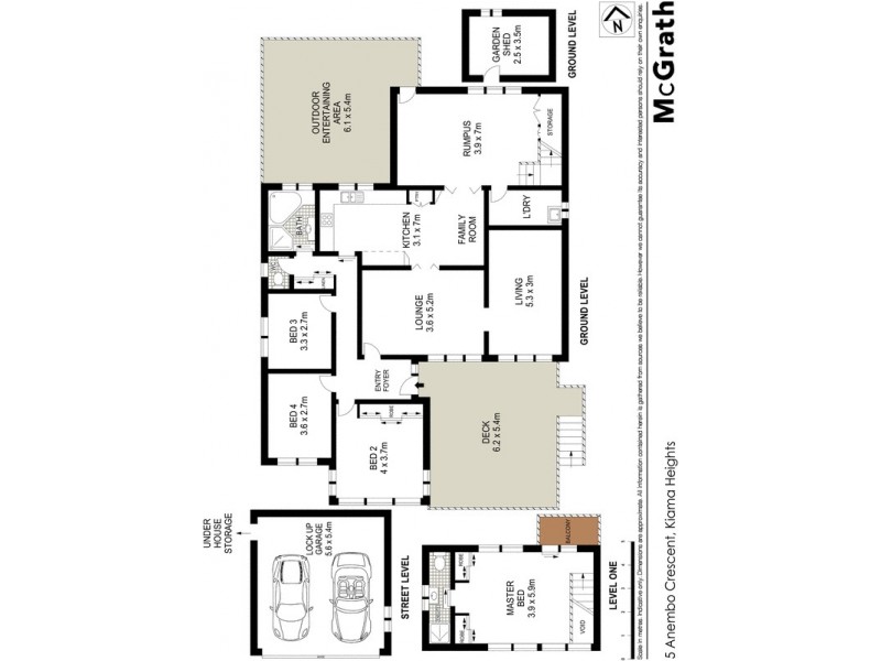 5 Anembo Crescent, Kiama Heights NSW 2533 Floorplan