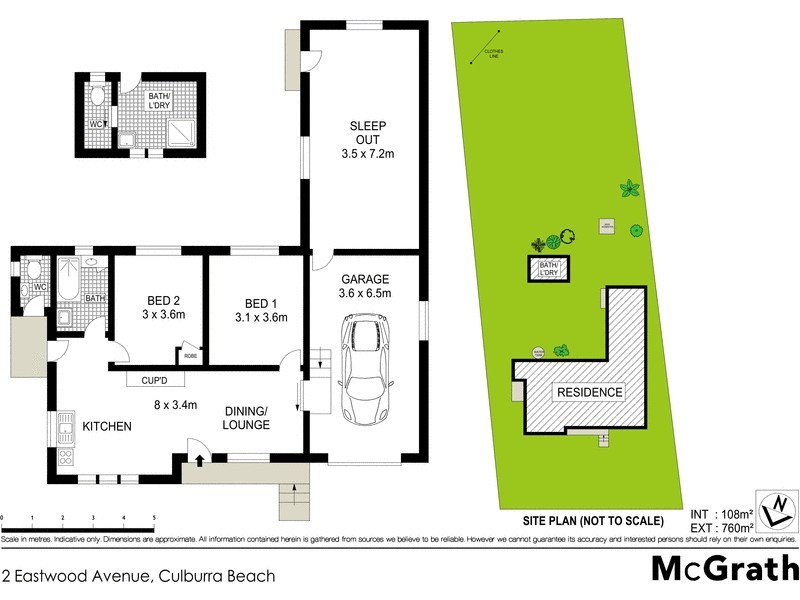 2 Eastwood Avenue, Culburra Beach NSW 2540 Floorplan