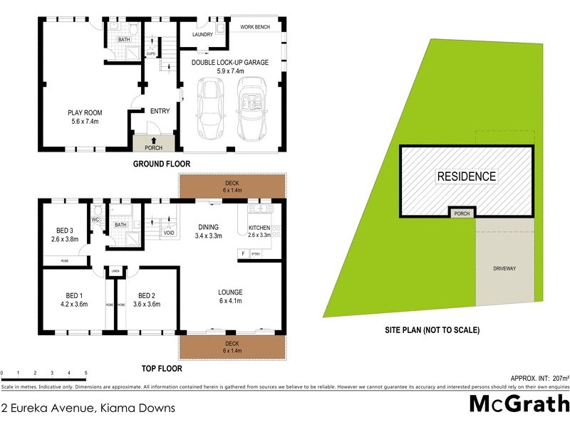 2 Eureka Avenue, Kiama Downs NSW 2533 Floorplan