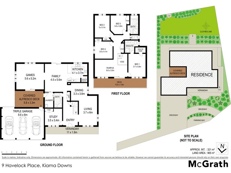 9 Havelock Place, Kiama Downs NSW 2533 Floorplan