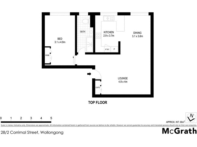 28/2 Corrimal Street, Wollongong NSW 2500 Floorplan