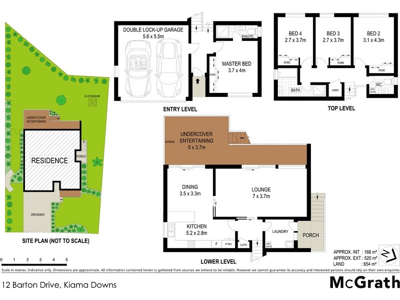 12 Barton Drive, Kiama Downs NSW 2533 Floorplan
