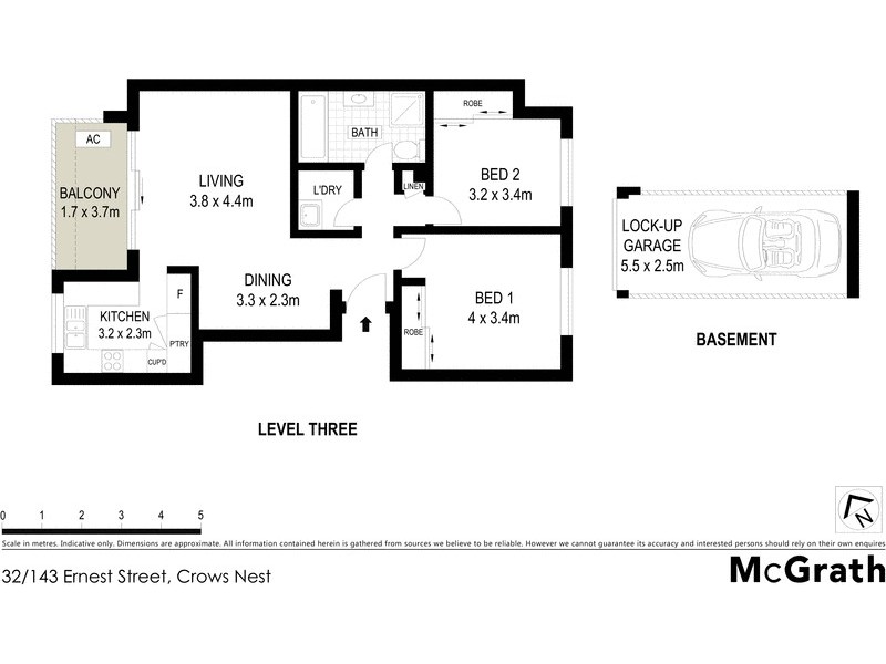 32/143 Ernest Street, Crows Nest NSW 2065 Floorplan
