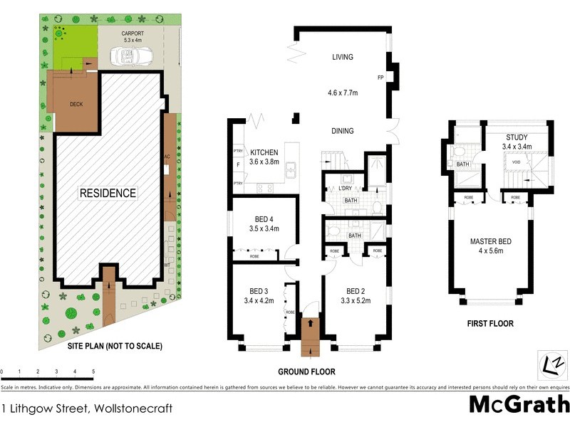 1 Lithgow Street, Wollstonecraft NSW 2065 Floorplan