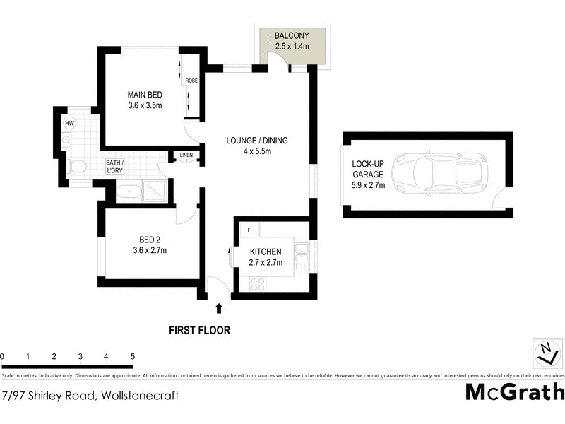 7/97 Shirley Road, Wollstonecraft NSW 2065 Floorplan